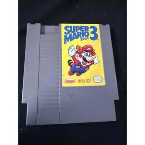 Super Mario Bros. 3 (Nintendo NES, 1990) Authentic Cartridge - Polished Contacts